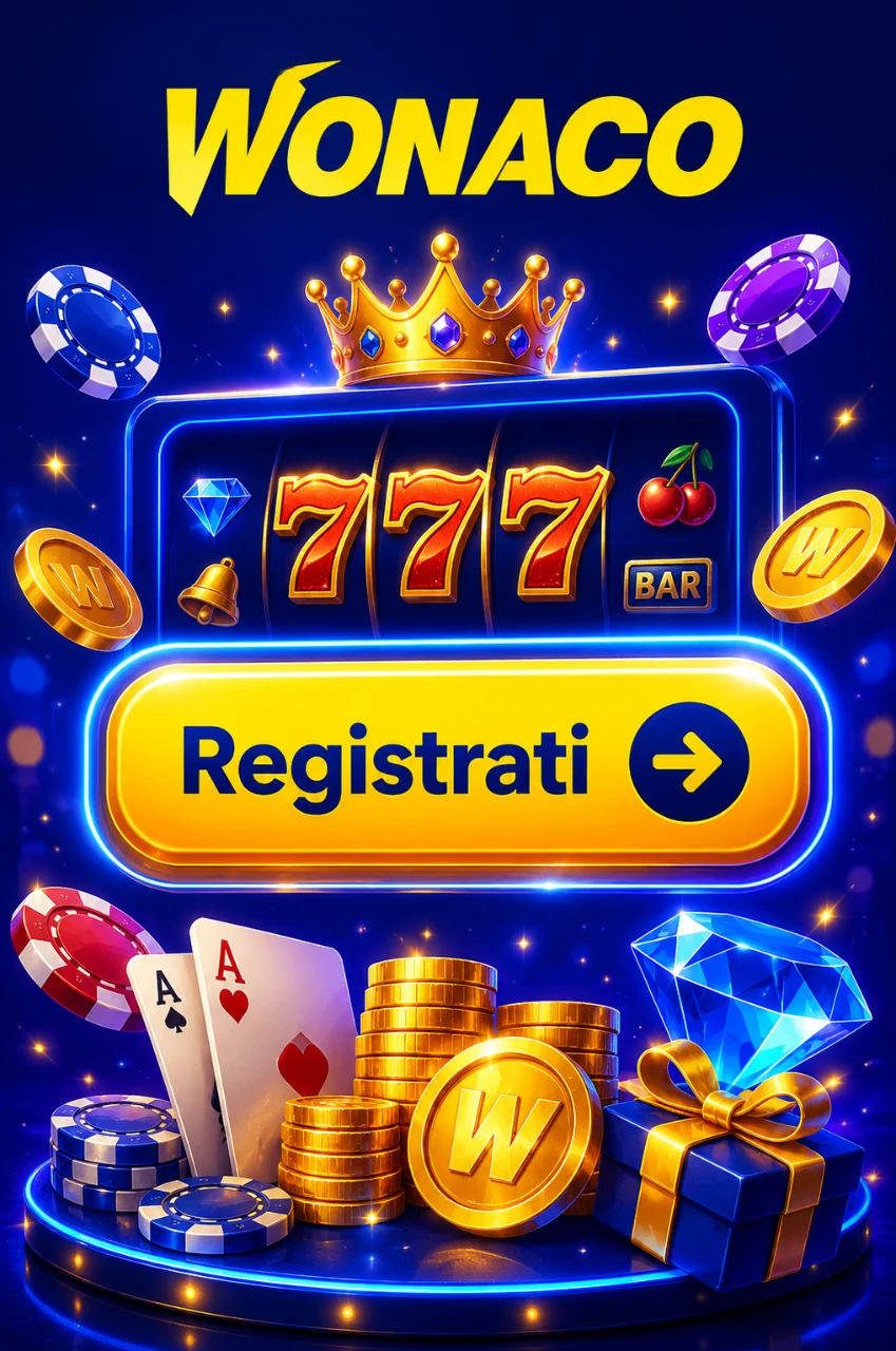 Pulsante registrati con freccia e sfondo colorato casino
