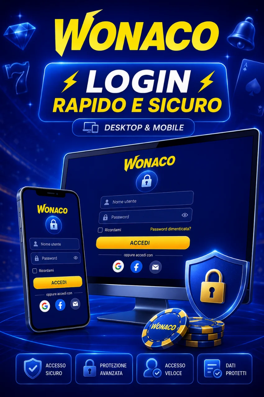 Schermata di login su smartphone e desktop