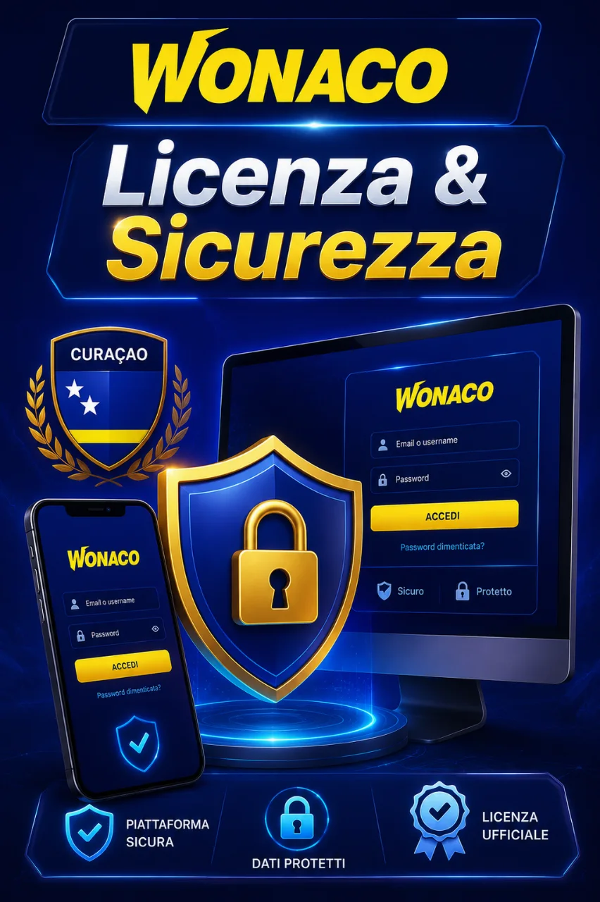 Scudo con lucchetto e logo licenza Curaçao