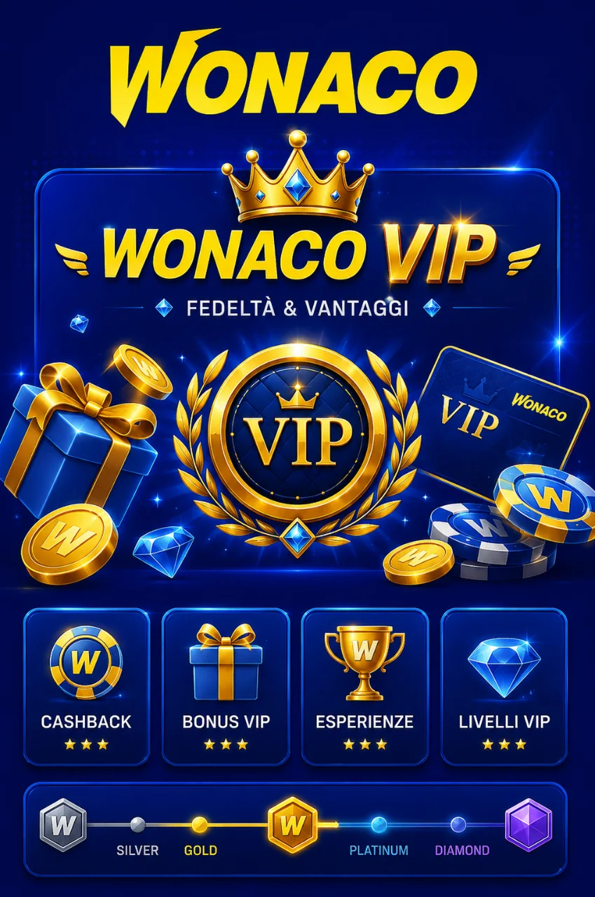 Wonaco Casino VIP — Programma Fedeltà e Vantaggi Esclusivi